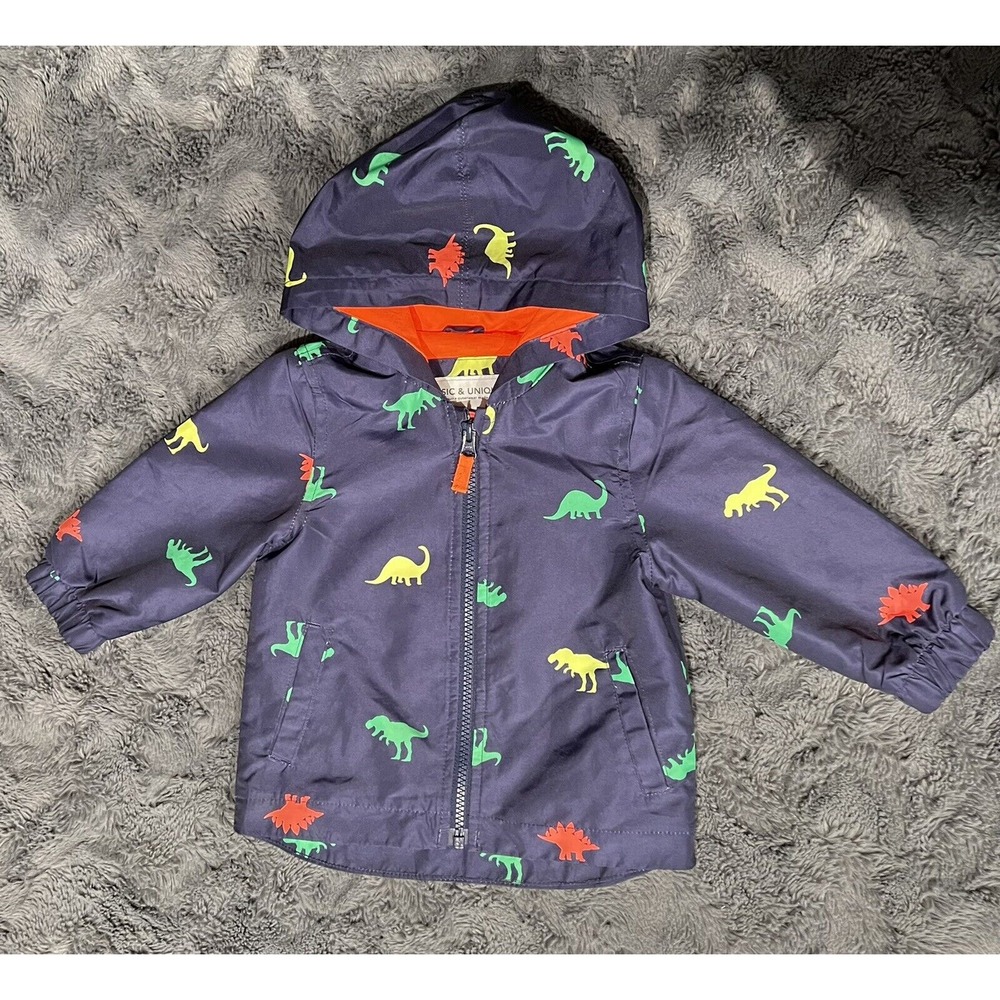 Carters Baby Boy 12 Months Dinosaur Windbreaker‎ Jacket